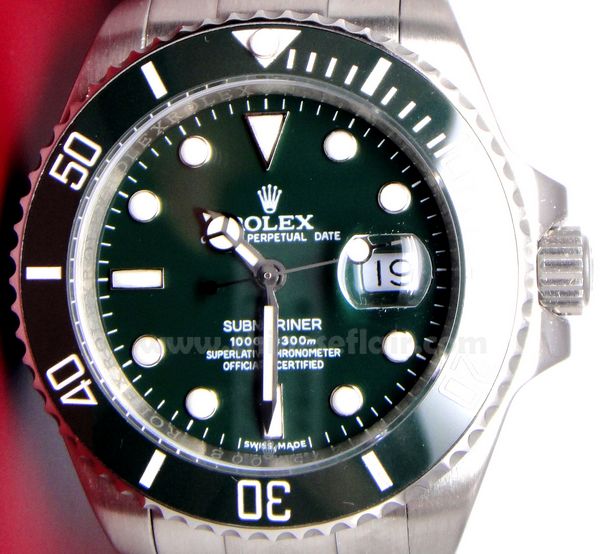 Rolex Submariner Replica Watches: 40mm Ceramic Green Dial Bezel